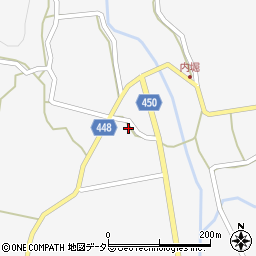 広島県庄原市東城町内堀1123周辺の地図
