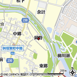 愛知県豊田市桝塚東町岡野周辺の地図