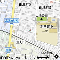 愛知県刈谷市山池町4丁目415周辺の地図