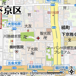 京都府京都市下京区柿本町684周辺の地図