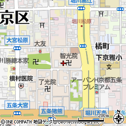 京都府京都市下京区柿本町570-10周辺の地図