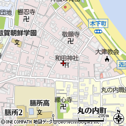 滋賀県大津市木下町7周辺の地図
