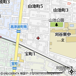 愛知県刈谷市山池町4丁目417周辺の地図