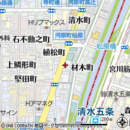 京都府京都市下京区難波町周辺の地図