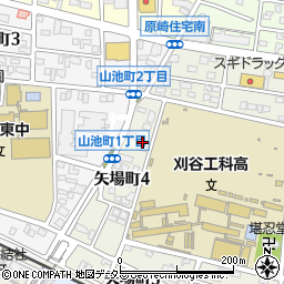 愛知県刈谷市矢場町4丁目107周辺の地図