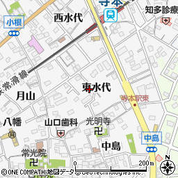 愛知県知多市八幡東水代55周辺の地図