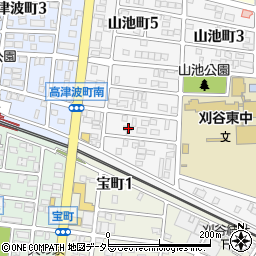 愛知県刈谷市山池町4丁目419周辺の地図