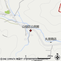 山田区公民館周辺の地図