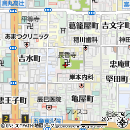 京都府京都市下京区樋之下町周辺の地図