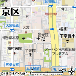 京都府京都市下京区柿本町570-14周辺の地図