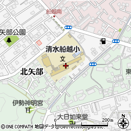 静岡市　船越児童クラブ周辺の地図