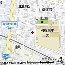 愛知県刈谷市山池町4丁目411周辺の地図