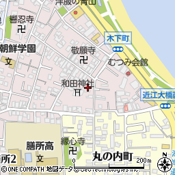 滋賀県大津市木下町7-9周辺の地図