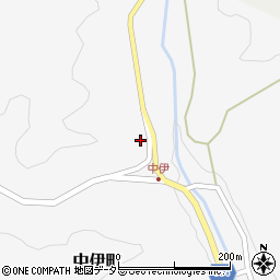 愛知県岡崎市中伊町法越周辺の地図