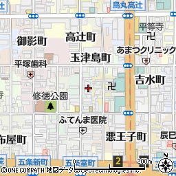 京都府京都市下京区元両替町周辺の地図