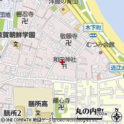 滋賀県大津市木下町7-37周辺の地図