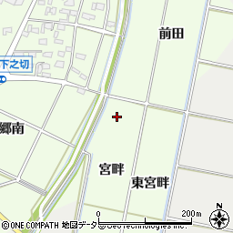 愛知県豊田市広美町宮畔周辺の地図