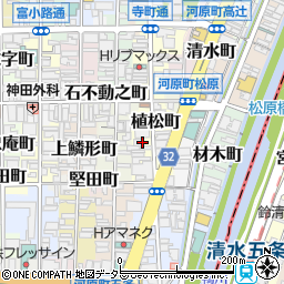 京都府京都市下京区植松町周辺の地図