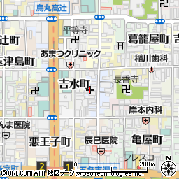 京都府京都市下京区大江町周辺の地図