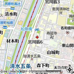 宮川町ほった周辺の地図