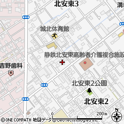 静岡あおい消化器内科クリニック周辺の地図