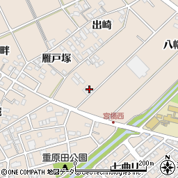愛知県安城市里町出崎129周辺の地図