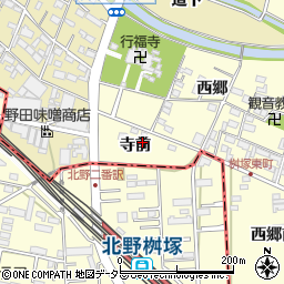 愛知県豊田市桝塚東町寺前周辺の地図