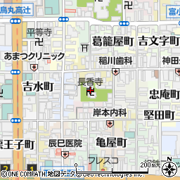 長香寺周辺の地図