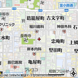 京都府京都市下京区樋之下町36周辺の地図