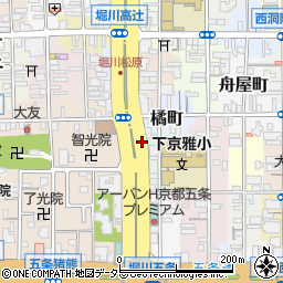 京都府京都市下京区橋橘町周辺の地図