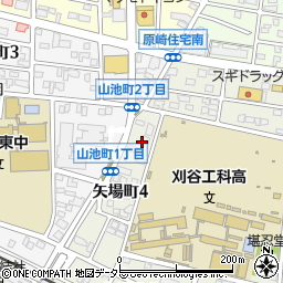 愛知県刈谷市矢場町4丁目周辺の地図
