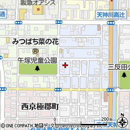 京都府京都市右京区西京極北大入町周辺の地図
