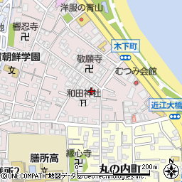 滋賀県大津市木下町7-5周辺の地図