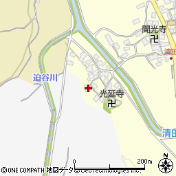 滋賀県蒲生郡日野町清田1379周辺の地図