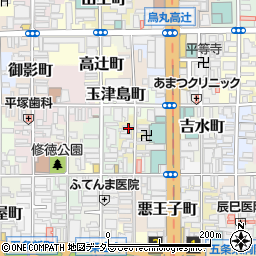 京都府京都市下京区弁財天町周辺の地図