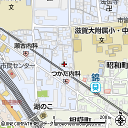 滋賀県大津市馬場3丁目8-1周辺の地図