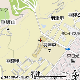 三重県四日市市羽津（丙）周辺の地図
