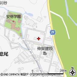 静岡県静岡市葵区慈悲尾168周辺の地図
