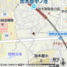 愛知県東海市加木屋町（与平山）周辺の地図