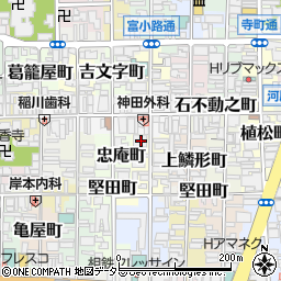 京都府京都市下京区本上神明町463周辺の地図