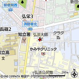 弘法大師周辺の地図