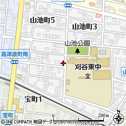 愛知県刈谷市山池町4丁目309周辺の地図