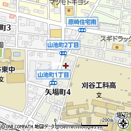 愛知県刈谷市矢場町4丁目123周辺の地図