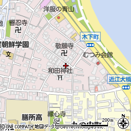 滋賀県大津市木下町7-4周辺の地図