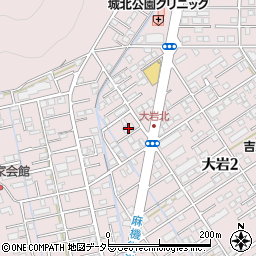 アーバン大岩周辺の地図