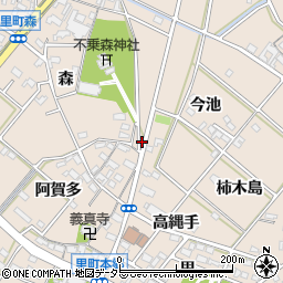 愛知県安城市里町森139周辺の地図
