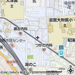 滋賀県大津市馬場3丁目9-1周辺の地図