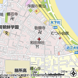 滋賀県大津市木下町7-2周辺の地図