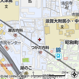 滋賀県大津市馬場3丁目8-2周辺の地図