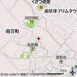 滋賀県草津市南笠町1183-1周辺の地図